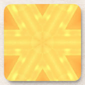Kaleidoscoop van een Bright Sunrise en Lines Bier Onderzetter (Voorkant)