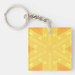 Kaleidoscoop van een Bright Sunrise en Lines Sleutelhanger