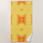 Kaleidoscoop van een Bright Sunrise en Lines Strandlaken (Voorkant)