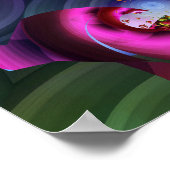 Kaleidoscoop van fractale spiralen poster (Hoek)