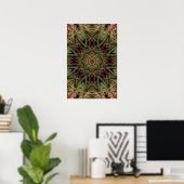 "Kaleidoscoop van Groen" Poster (Thuiskantoor)