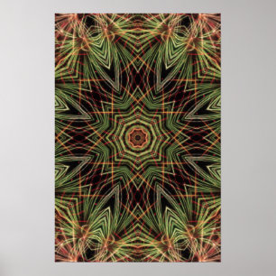 "Kaleidoscoop van Groen" Poster