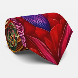 Kaleidoscoop van Kleuren Bloemen Stropdas