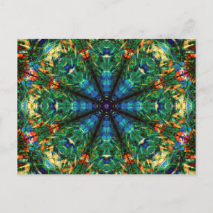 Kaleidoscoop van kleuren briefkaart
