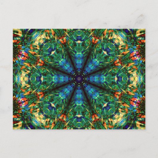 Kaleidoscoop van kleuren briefkaart (Voorkant)