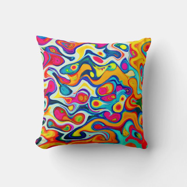 Kaleidoscoop van kleuren kussen (Voorkant)