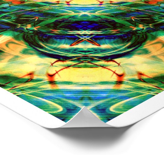 Kaleidoscoop van kleuren poster (Hoek)