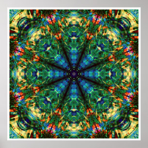 Kaleidoscoop van kleuren poster