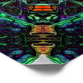 Kaleidoscoop van Kleuren Poster (Hoek)