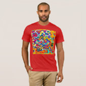 Kaleidoscoop van kleuren t-shirt (Voorkant volledig)