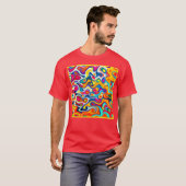 Kaleidoscoop van kleuren t-shirt (Voorkant volledig)