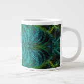 Kaleidoscoop Veer Ontwerp Grote Koffiekop (Rechts)
