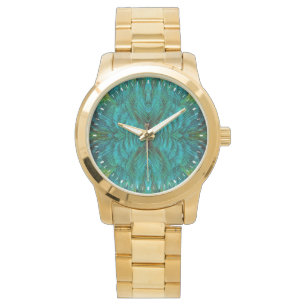 Kaleidoscoop Veer Ontwerp Horloge