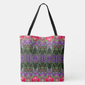Kaleidoscoop ventilatorpatroon 14 GROTE Tote Bag (Achterkant)