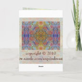 Kaleidoscoop Verjaardag Kaart (Achterkant)