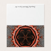 Kaleidoscoop vlammen Kaarten (Buitenkant ongevouwen)