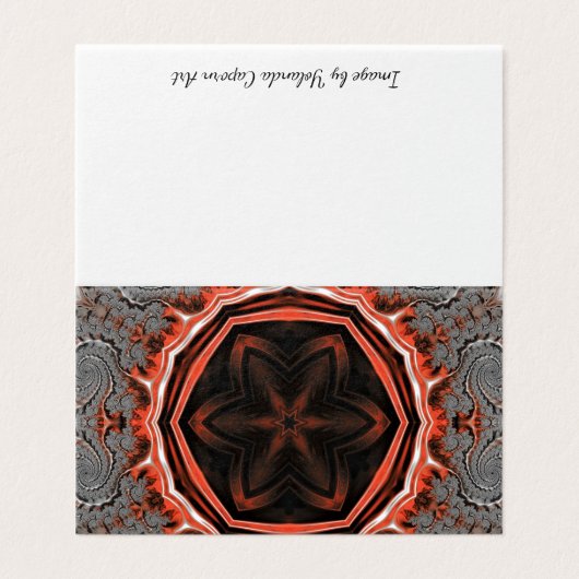 Kaleidoscoop vlammen Kaarten (Buitenkant ongevouwen)