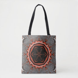 Kaleidoscoop vlammen schouderschouder Canvas tas