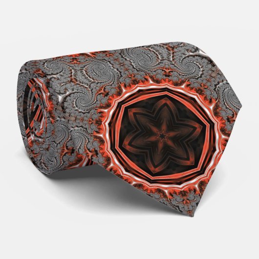 Kaleidoscoop vlammen Stropdas (Opgerold)