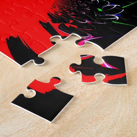Kaleidoscoop Vloeibare Kunstprint Legpuzzel (Zijkant)