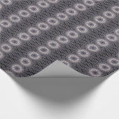 Kaleidoscoop Vloerkleppen van blauw en grijs Cadeaupapier (Hoek)