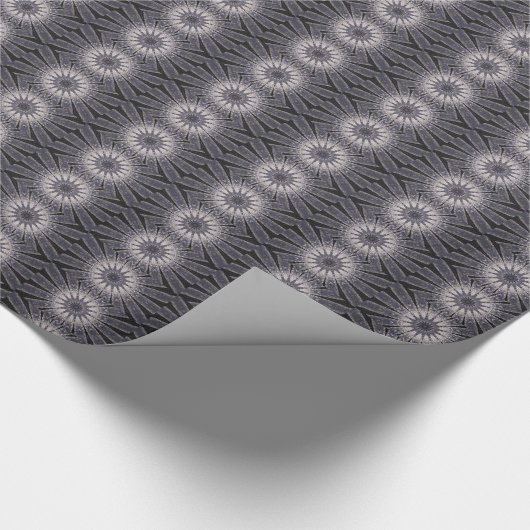 Kaleidoscoop Vloerkleppen van blauw en grijs Cadeaupapier (Hoek)