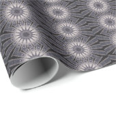 Kaleidoscoop Vloerkleppen van blauw en grijs Cadeaupapier (Rol Hoek)