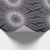 Kaleidoscoop Vloerkleppen van blauw en grijs Cadeaupapier (Hoek)