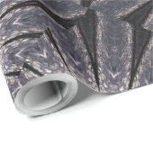 Kaleidoscoop Vloerkleppen van blauw en grijs Cadeaupapier (Rol Hoek)