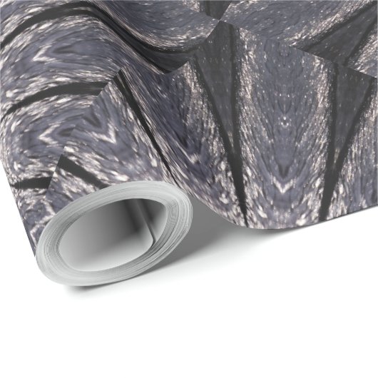 Kaleidoscoop Vloerkleppen van blauw en grijs Cadeaupapier (Rol Hoek)