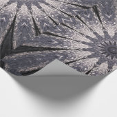 Kaleidoscoop Vloerkleppen van blauw en grijs Cadeaupapier (Hoek)