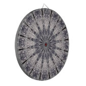 Kaleidoscoop Vloerkleppen van blauw en grijs Dartbord (Voorkant Links)