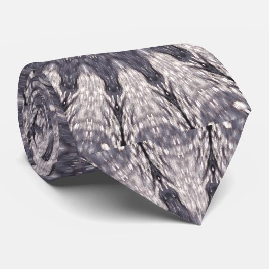 Kaleidoscoop Vloerkleppen van blauw en grijs Stropdas (Opgerold)