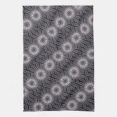 Kaleidoscoop Vloerkleppen van blauw en grijs Theedoek (Verticaal)