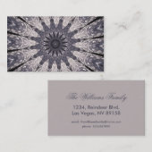 Kaleidoscoop Vloerkleppen van blauw en grijs Visitekaartje (Voorkant / Achterkant)