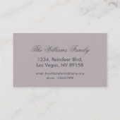 Kaleidoscoop Vloerkleppen van blauw en grijs Visitekaartje (Achterkant)