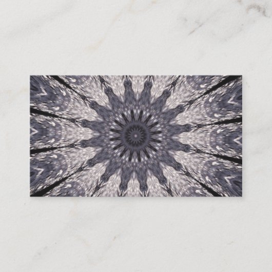 Kaleidoscoop Vloerkleppen van blauw en grijs Visitekaartje (Voorkant)