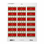 Kaleidoscoop voor Kerstmis Etiket (Full Sheet)