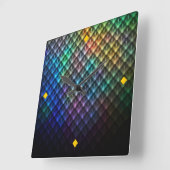 Kaleidoscoop wandklok (Hoek)