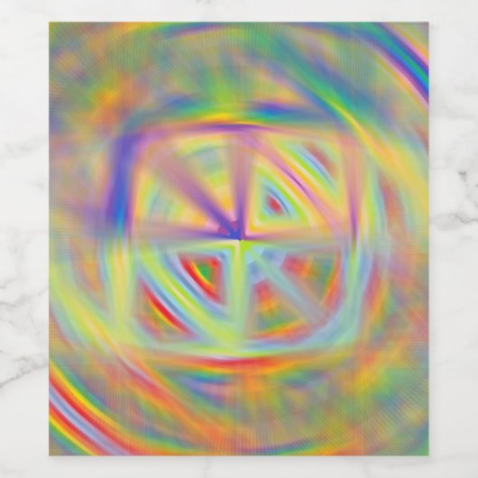 Kaleidoscoop Wijn Etiket (Enkel label)