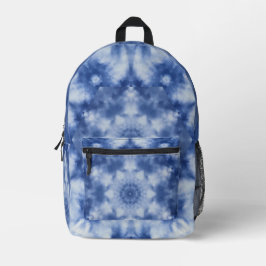 Kaleidoscoop Witte Wolken Blauwe Lucht Bedrukte Rugzak