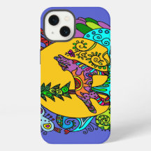 Kaleidoscoop Wolf in Blauw