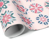 Kaleidoscoop Yuletide: betoverende kerstmozaïek Cadeaupapier (Rol Hoek)