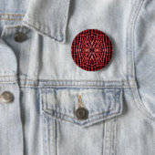 Kaleidoscoop Zebra Huidpatroon Ronde Button 5,7 Cm (In situ)