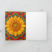 Kaleidoscoop Zonnebloem Kaart (Binnen)