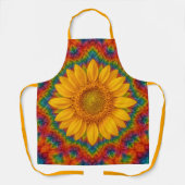 Kaleidoscoop Zonnebloem  Schort (Voorkant)