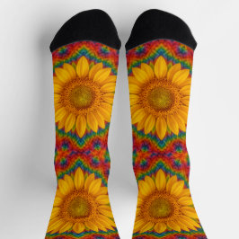 Kaleidoscoop Zonnebloem Soks Sokken