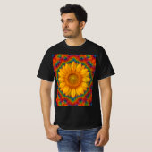 Kaleidoscoop Zonnebloem T-shirt (Voorkant volledig)