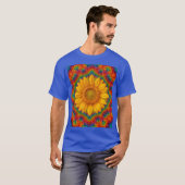 Kaleidoscoop Zonnebloem T-shirt (Voorkant volledig)