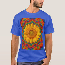 Kaleidoscoop Zonnebloem  T-shirt